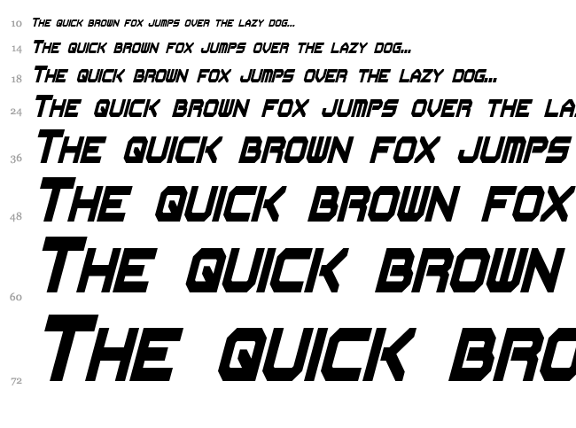 Flipbash font waterfall
